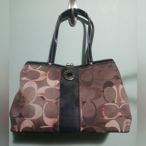 Coach Carryall Kisslock Bag